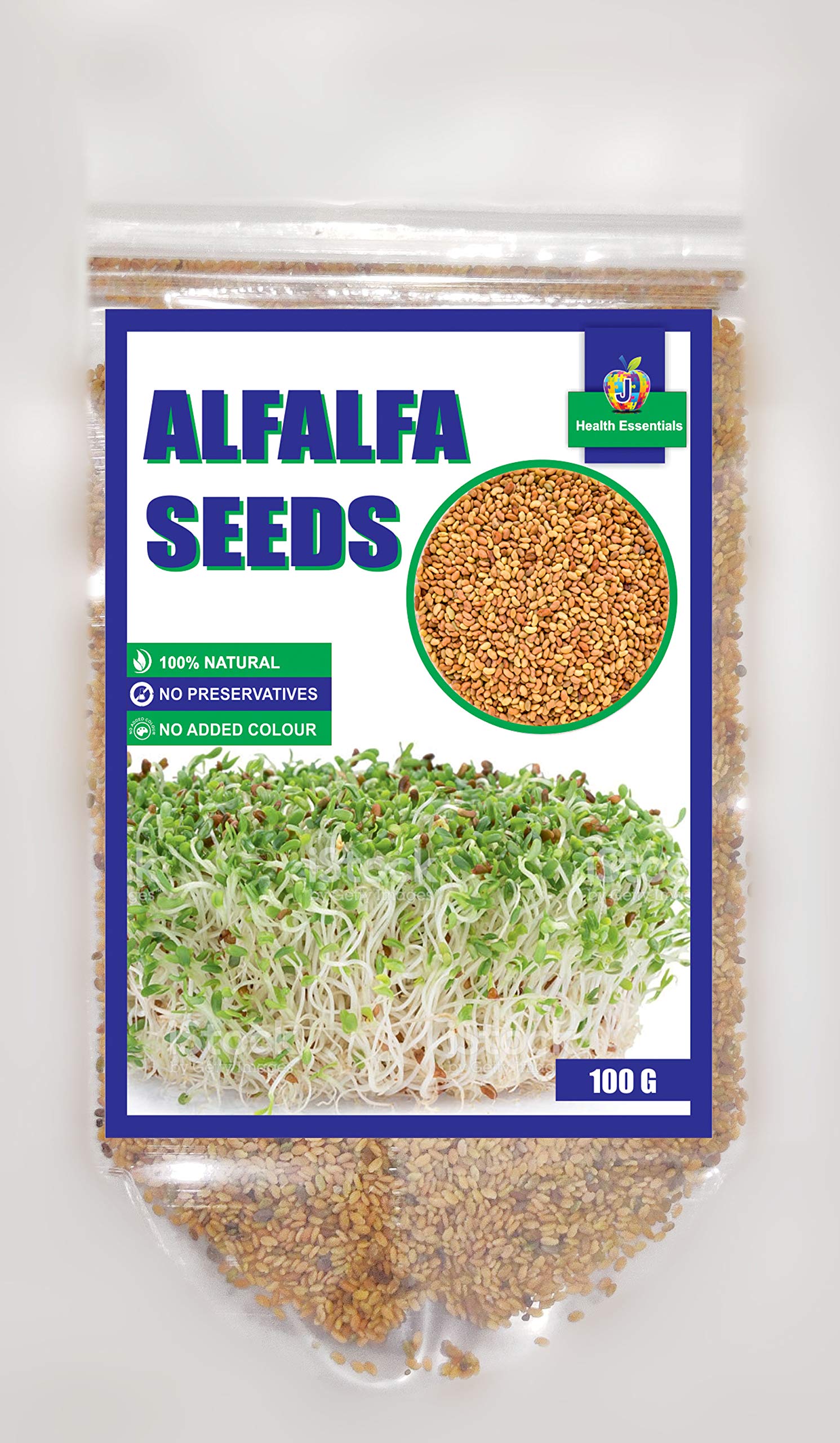 Jioo Organics Alfalfa Seeds- Lucerne Seeds For Sprouting, Eating, Planting, Weight Loss, Goat, Alfalfa Seeds Organic, Alfalfa Seeds For Farming - 100gram (B0816ZZM4J) Amazon Price History, Amazon Price Tracker