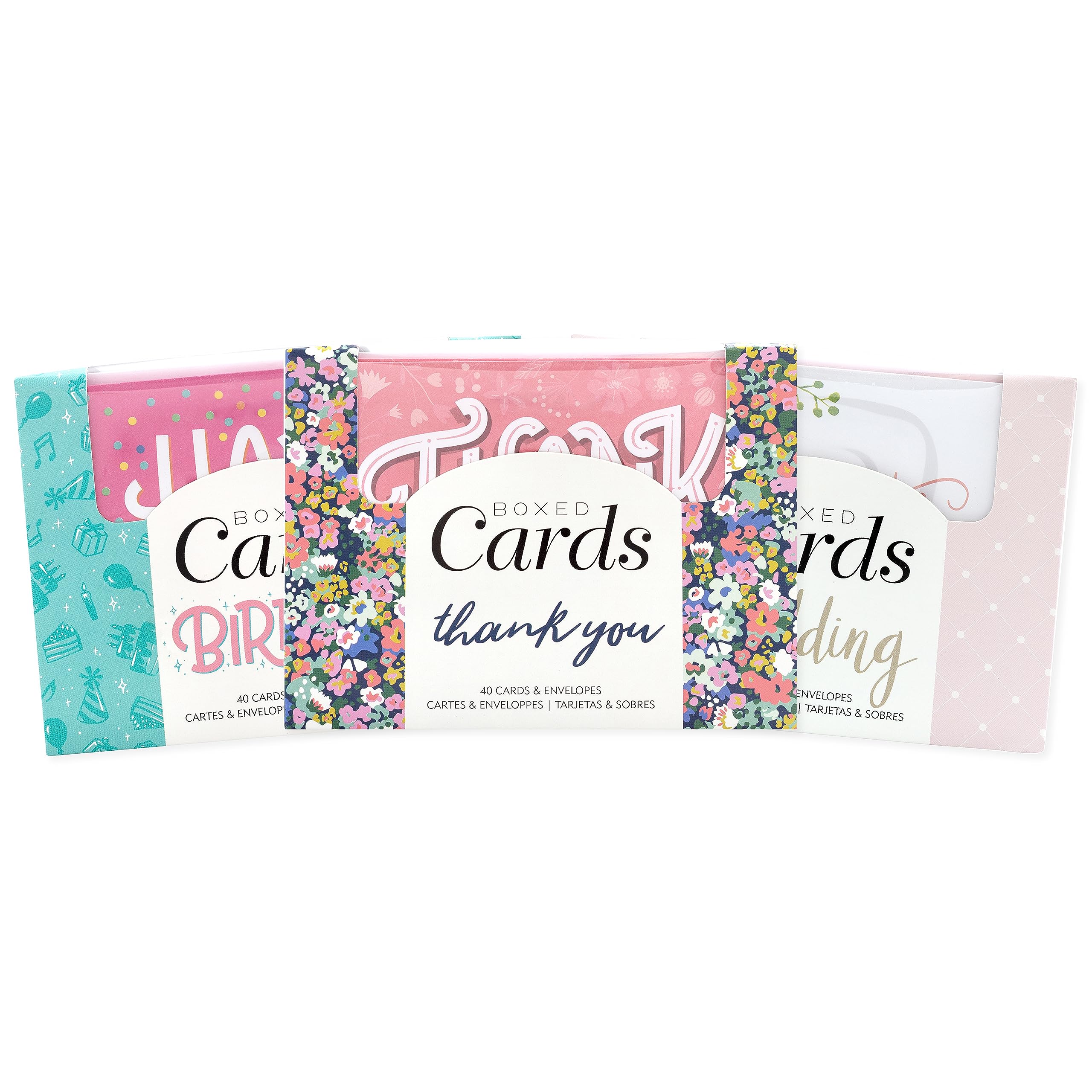 American Crafts 3 Pack Card Value Set | Thank You Cards, Wedding Cards, Happy Birthday Cards 3 Pack Set, Greeting Cards Crad Stock Office School Supplies Products Arts Crafts Sewing Notion Paper