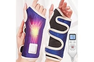 CAMECO(TM) Electric Heated Wrist Brace: Ergonomic Heating Pad Glove for Carpal Tunnel Pain Relief.