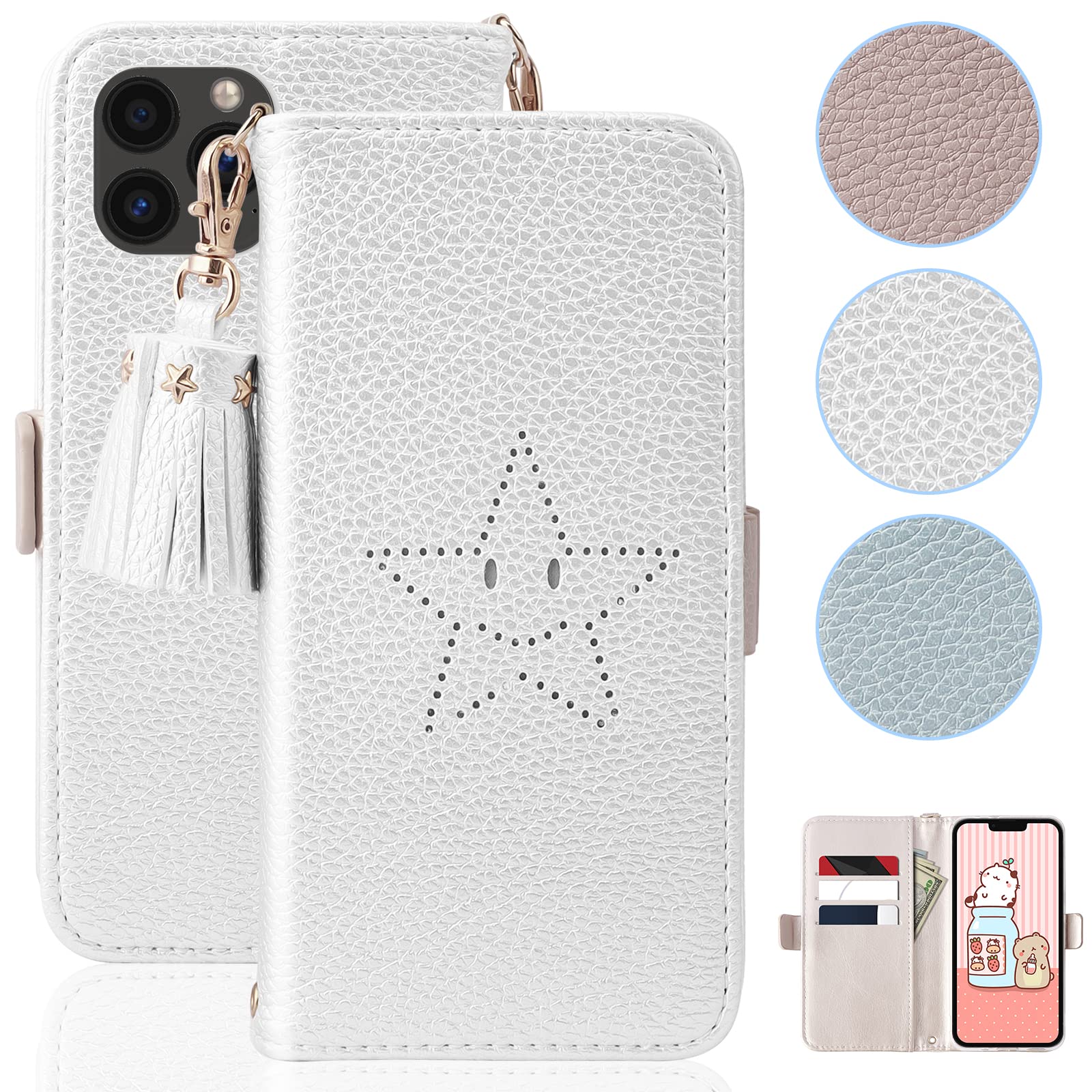 Amazon.co.jp: iPhone 13 Pro ケース 手帳型 可愛い 携帯ケース 耐衝撃 