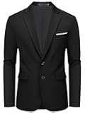 Men's Two Button Blazer Casual Sport Coats Solid Color Suit Jacket