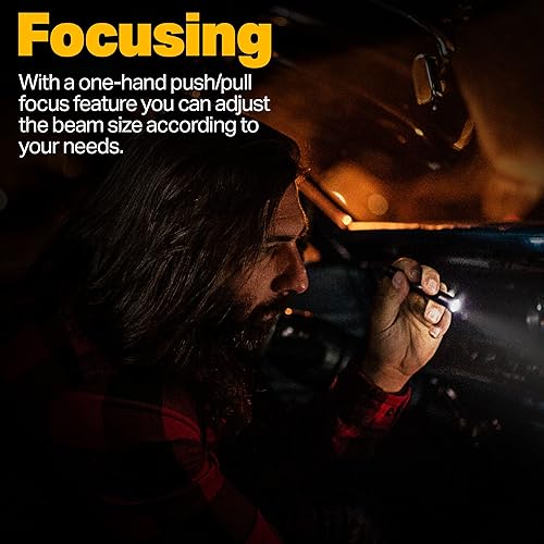 Miniatura 3 de LUXPRO B09BZWKHGL Linterna LED, resistente al agua, funciona con pilas, brillo ajustable, 180 lúmenes