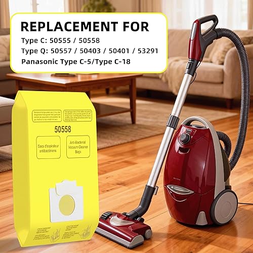 Miniatura 2 de 15 Pack Vacuum Cleaner Bags Replacement for Kenmore Canister Type C/Q 5055 50558, Type C-5 C-18,200 series, 400 series, 600 series, 700 series, 800