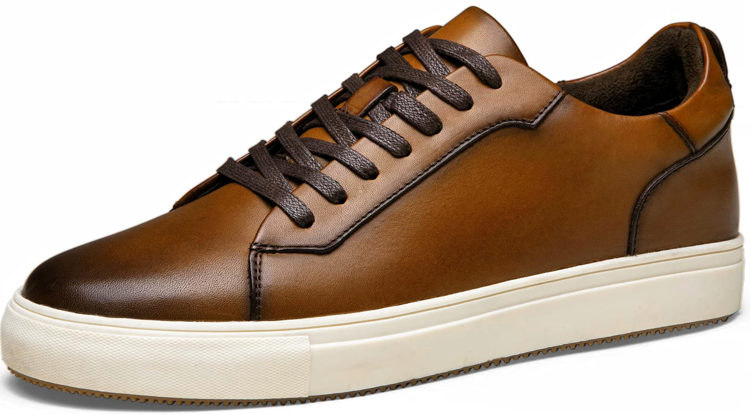 Jousen Men's Casual Dress Sneakers Leather Shoes