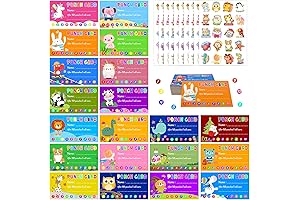 200PCS OneDone Reward Punch Cards with Stickers