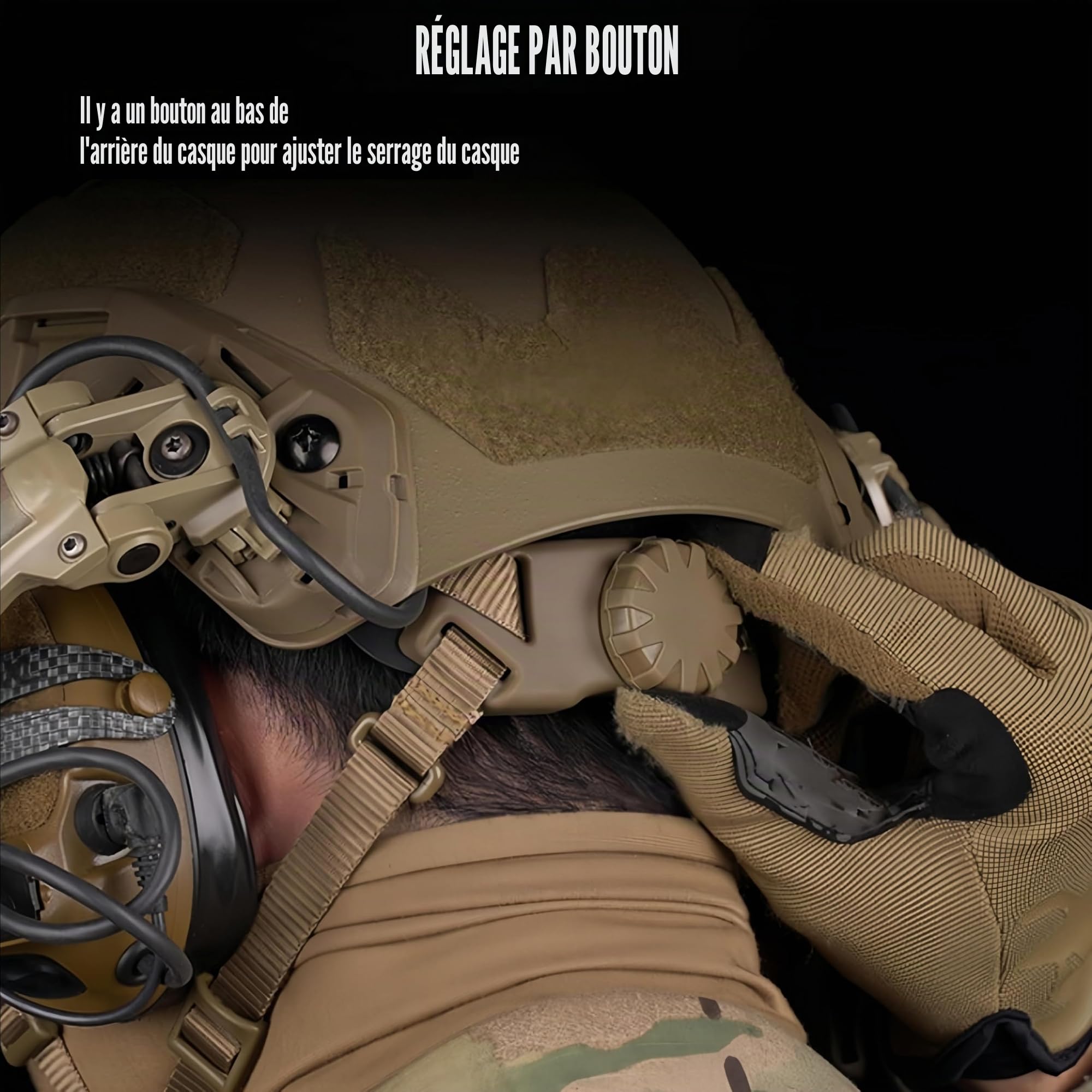 Casque Tactique Fast SF High Cut, Version sablée, Fentes pour Sangles de Casque, Trous de Connexion pour Masque de réserve, Casques Airsoft CS Game