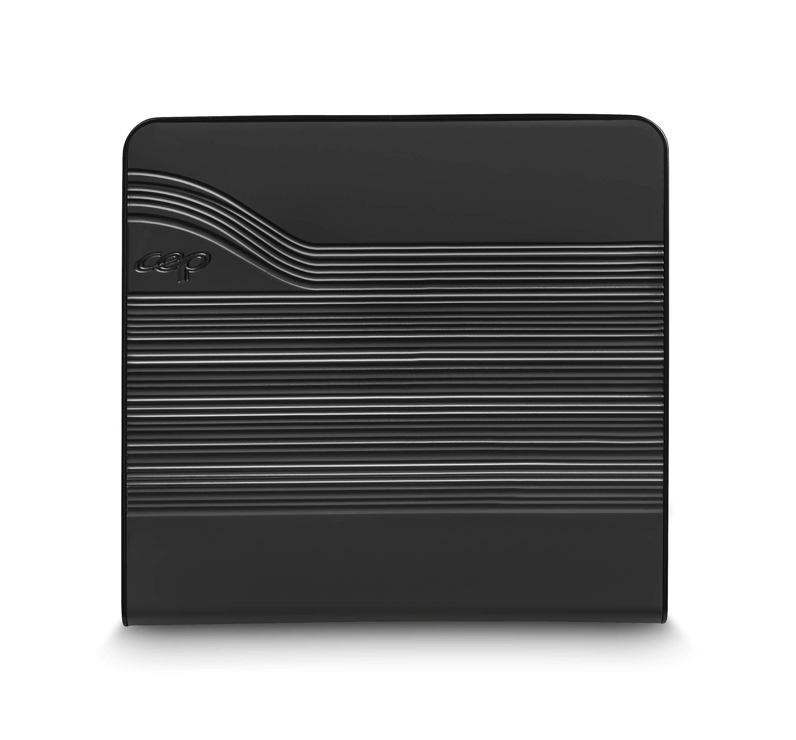 CEP Blocco di archiviazione con serratura modulo, organizzatore 4 cassetti, organizer per documenti, scrivania Smoove Secure, nero stampato Bambù