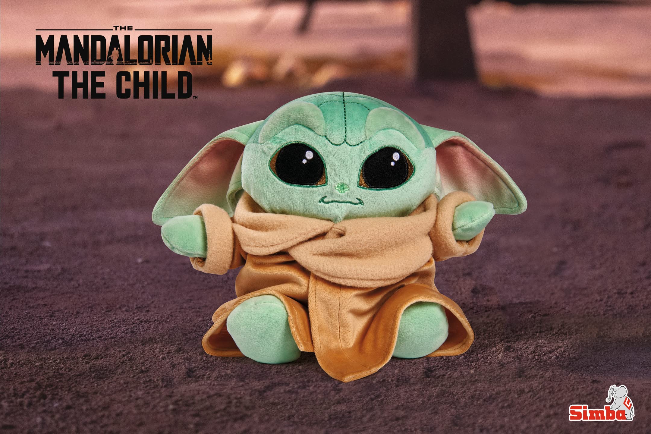 Simba 6315875795 - Disney Mandalorian, The Child Jumbo, 66cm, Baby Yoda, XXL Plüschfigur