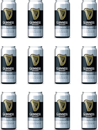 Guinness Brewery Draught Surger Cans 520ml Pack of 12