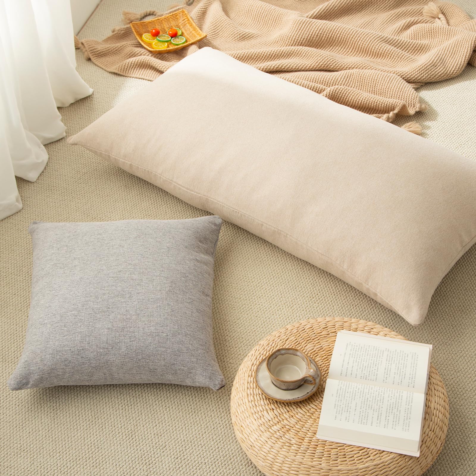 甲州織　麻混座布団カバー　そよかぜ　ハ端判　5枚セット 甲州織 麻混座布団カバー そよかぜ ハ端判 5枚セット 甲州織 麻