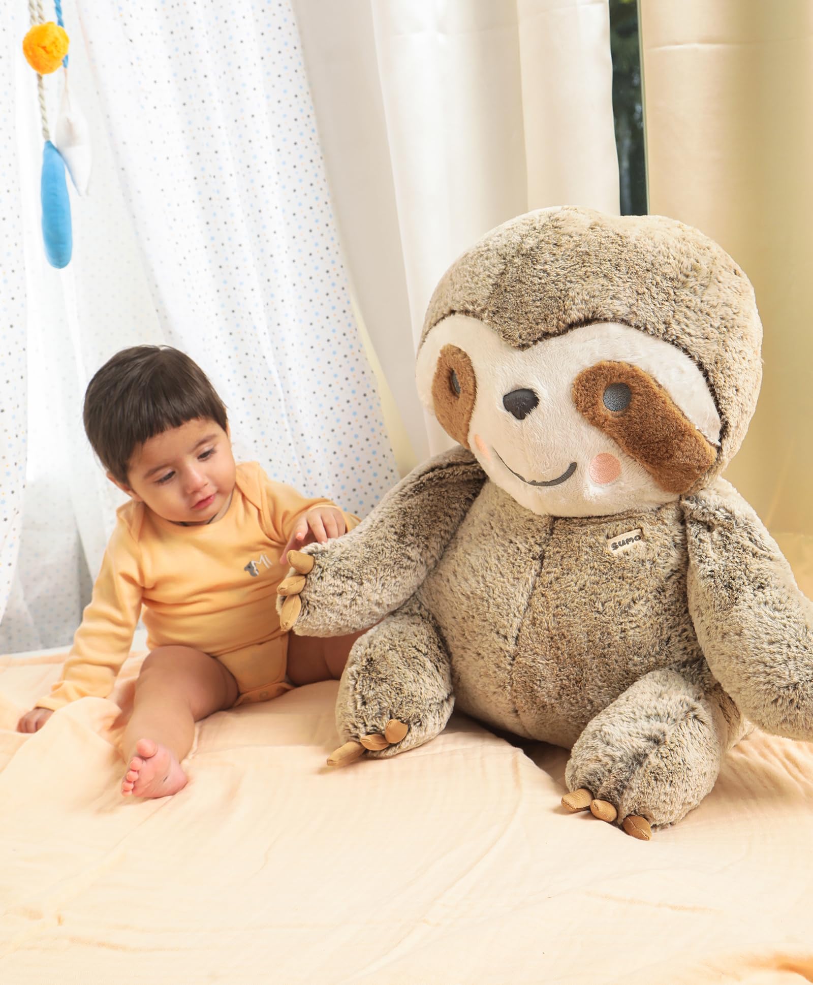 Mi Arcus Soft Toy for Baby Girl and Boy 52x45 cm Sloth Bear Stuffed Animal Soft Toy for Kids (B0BHKS766G) Amazon Price History, Amazon Price Tracker