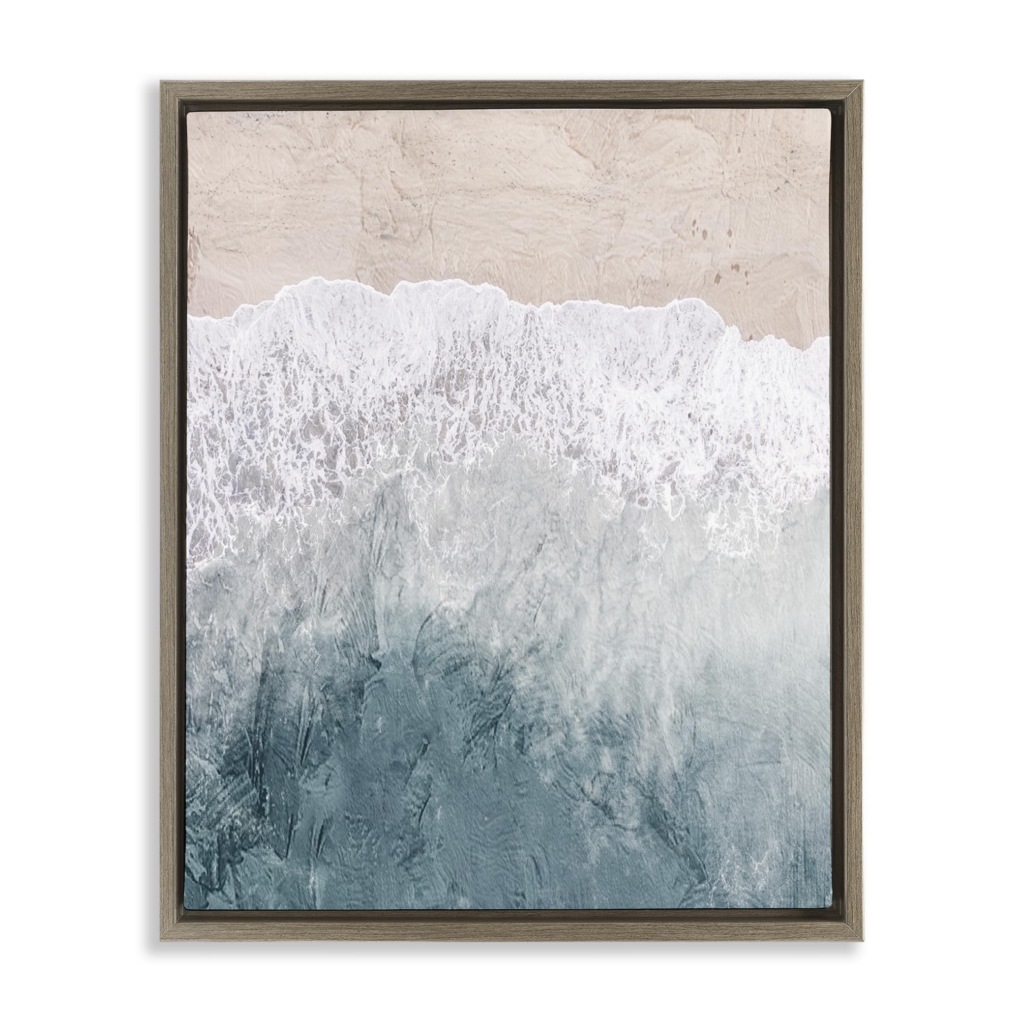 'Beach Top Shore'| Floating Frame Canvas Art