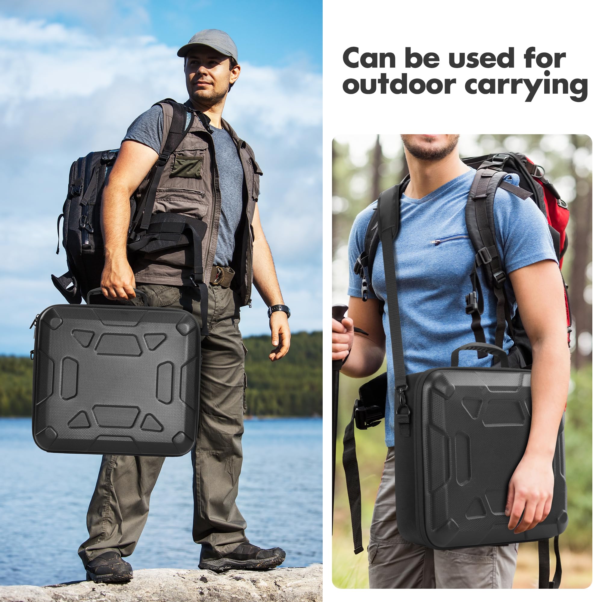 Custodia per Starlink Mini, custodia rigida impermeabile antiurto adatta per accessori Star LinkMini, borsa da trasporto portatile a tracolla, molto adatta per attività all'aperto, viaggi, alpinismo e
