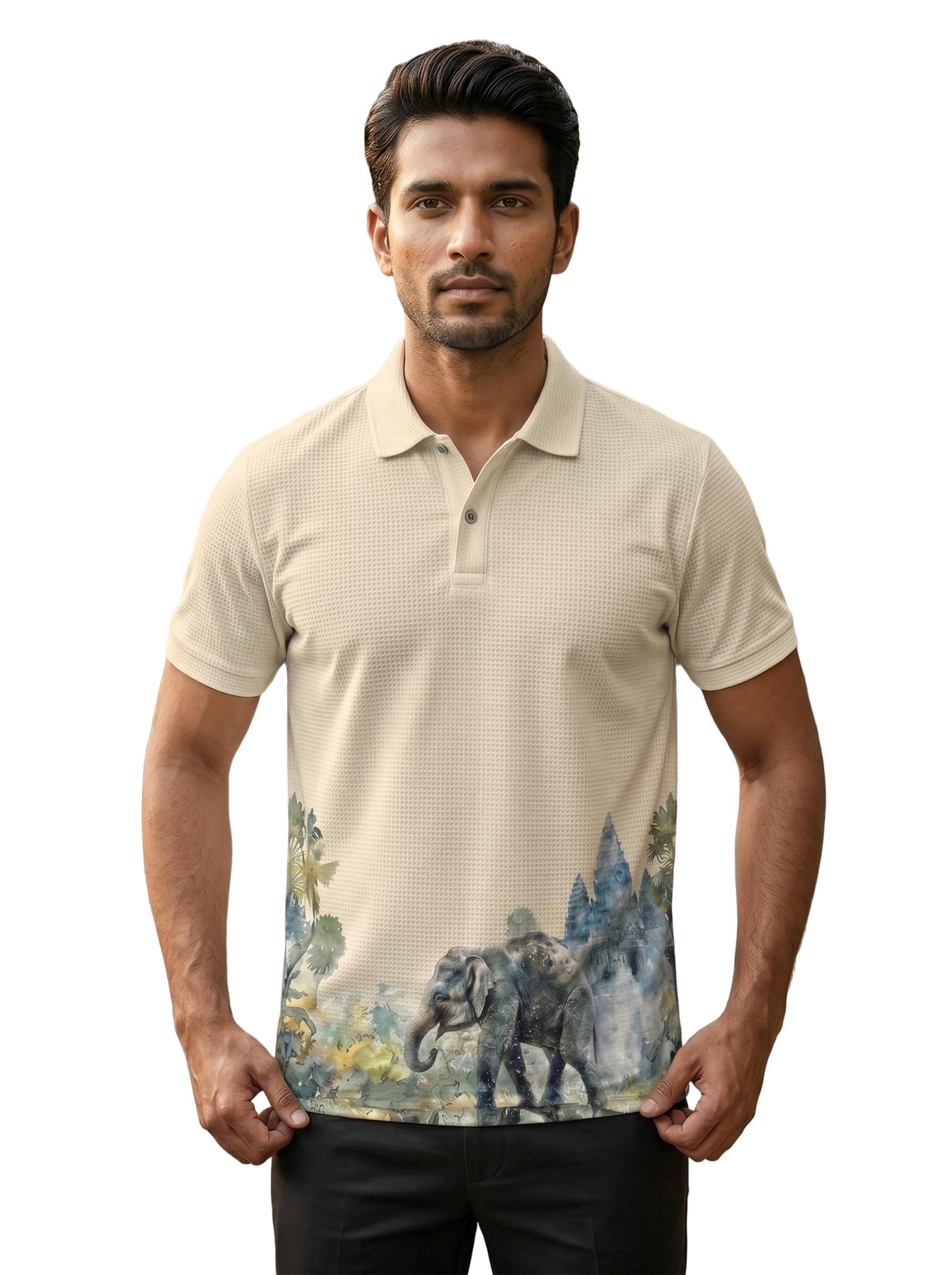 tshirts buddy Men's All Over Printed T-Shirt |Polo T-Shirt for Men |Casual Wear | Regular Fit Half Sleeve Fashion T-Shirt | Lightweight Breathable Streetwear Tee-picture-40