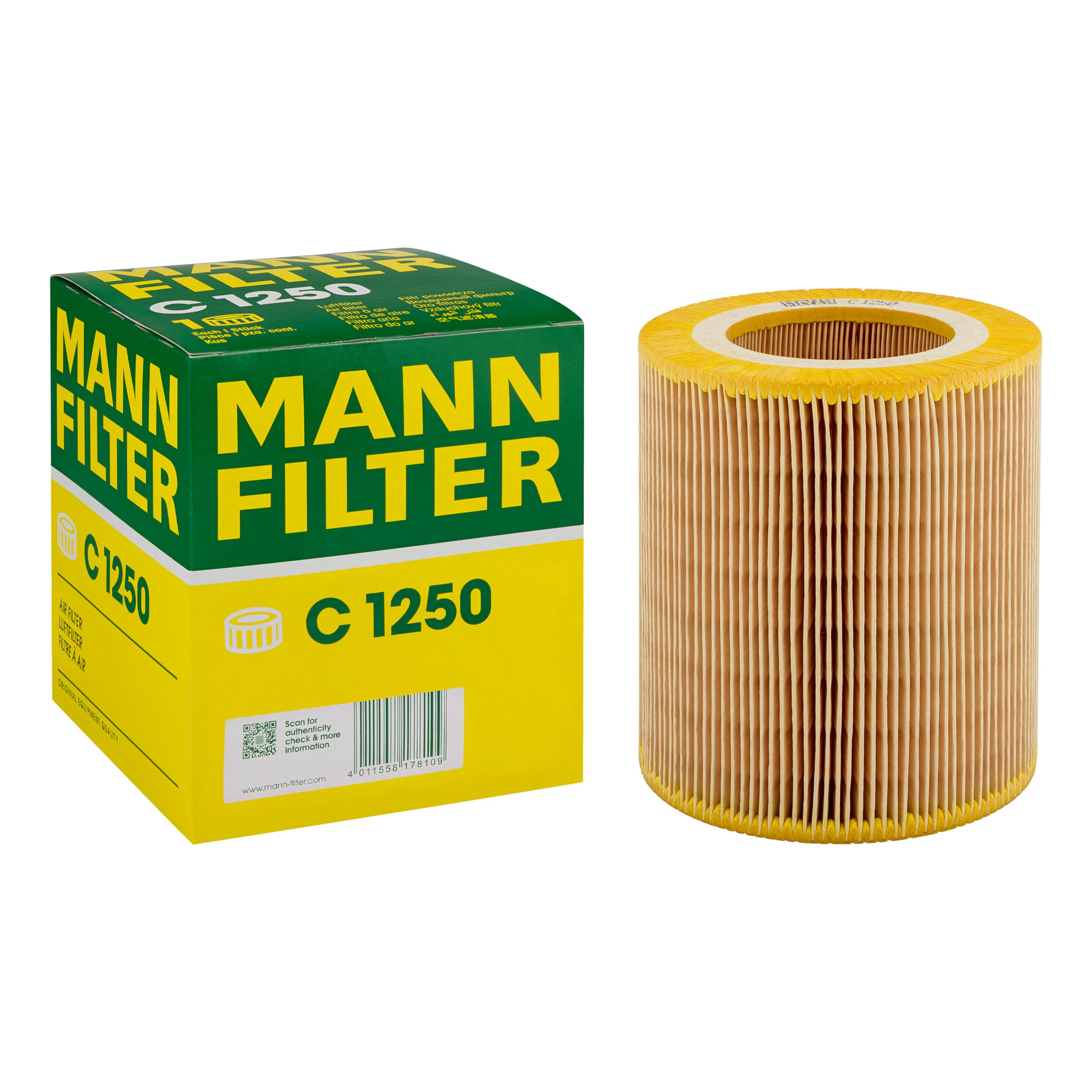 MANN-FILTER C 1250 Air Filter - for Off-Highway Applications