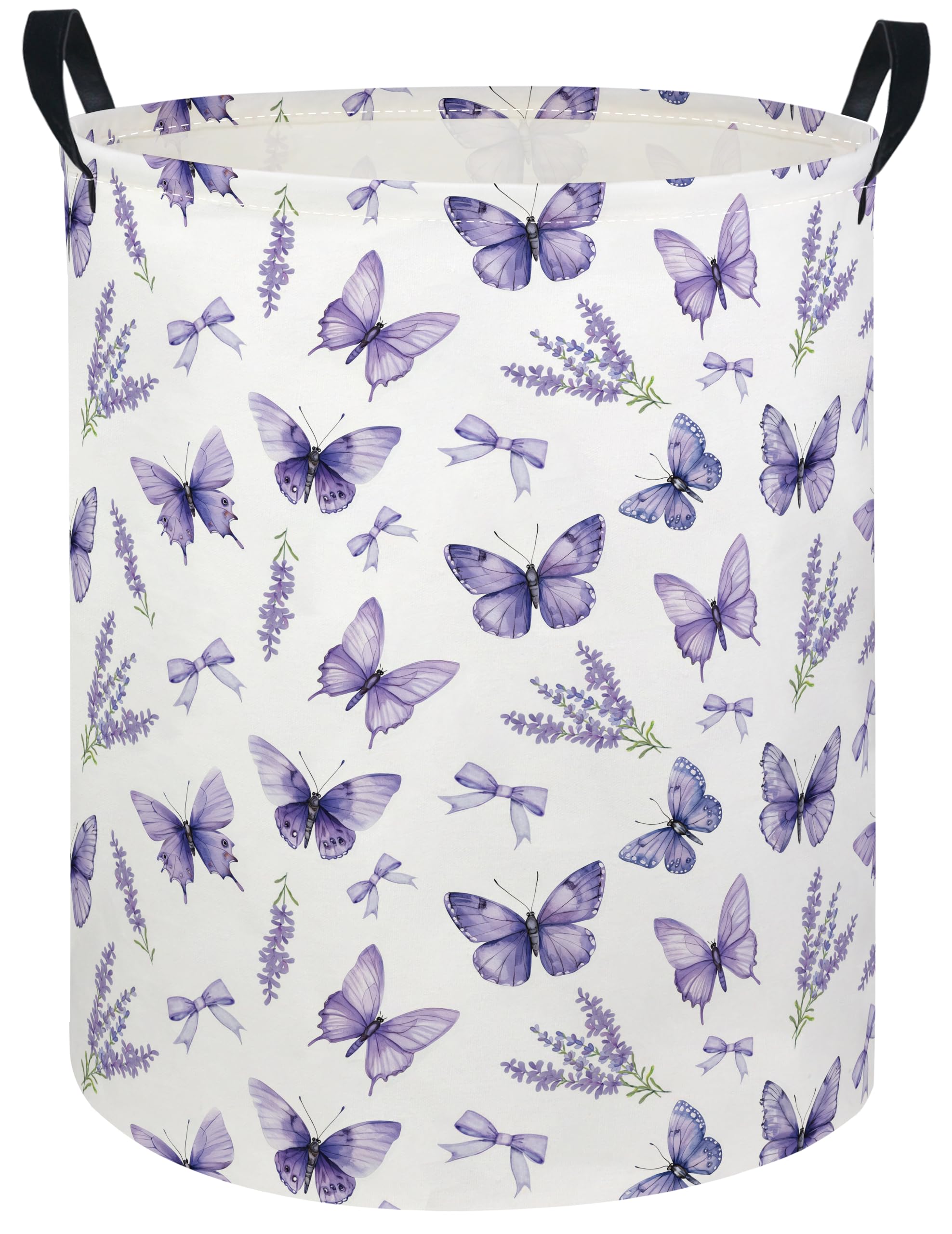 Baby Laundry Hamper kids laundry Basket Waterproof Laundry Bag for Bedroom Clothes Organizer Room Décor(Butterfly)