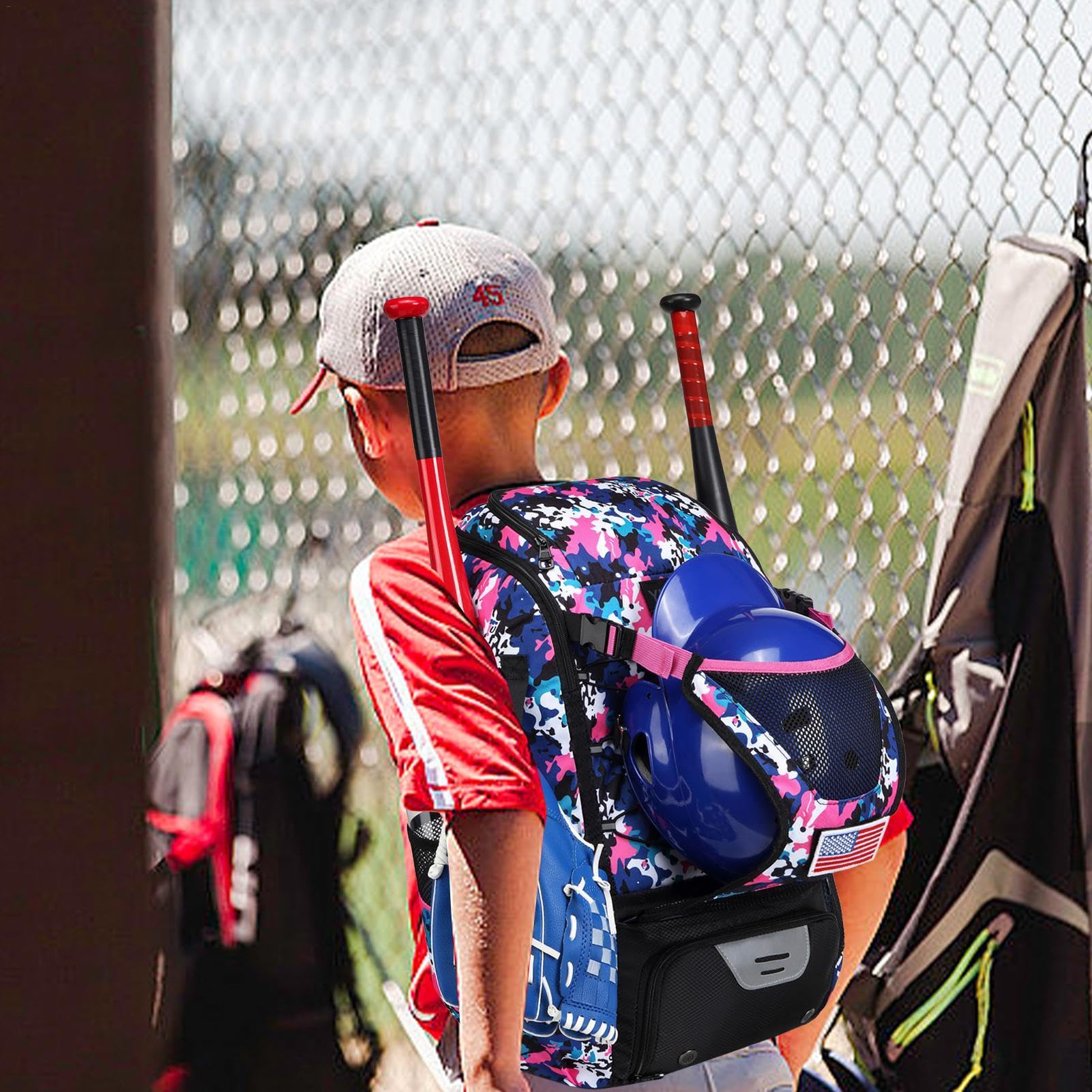 Młodzieżowa torba na sprzęt baseballowy | plecak baseballowy | Wodoodporna | torba baseballowa | Torba na sprzęt do gry w tball Torba na sprzęt do softballu Torba na akcesoria baseballowe