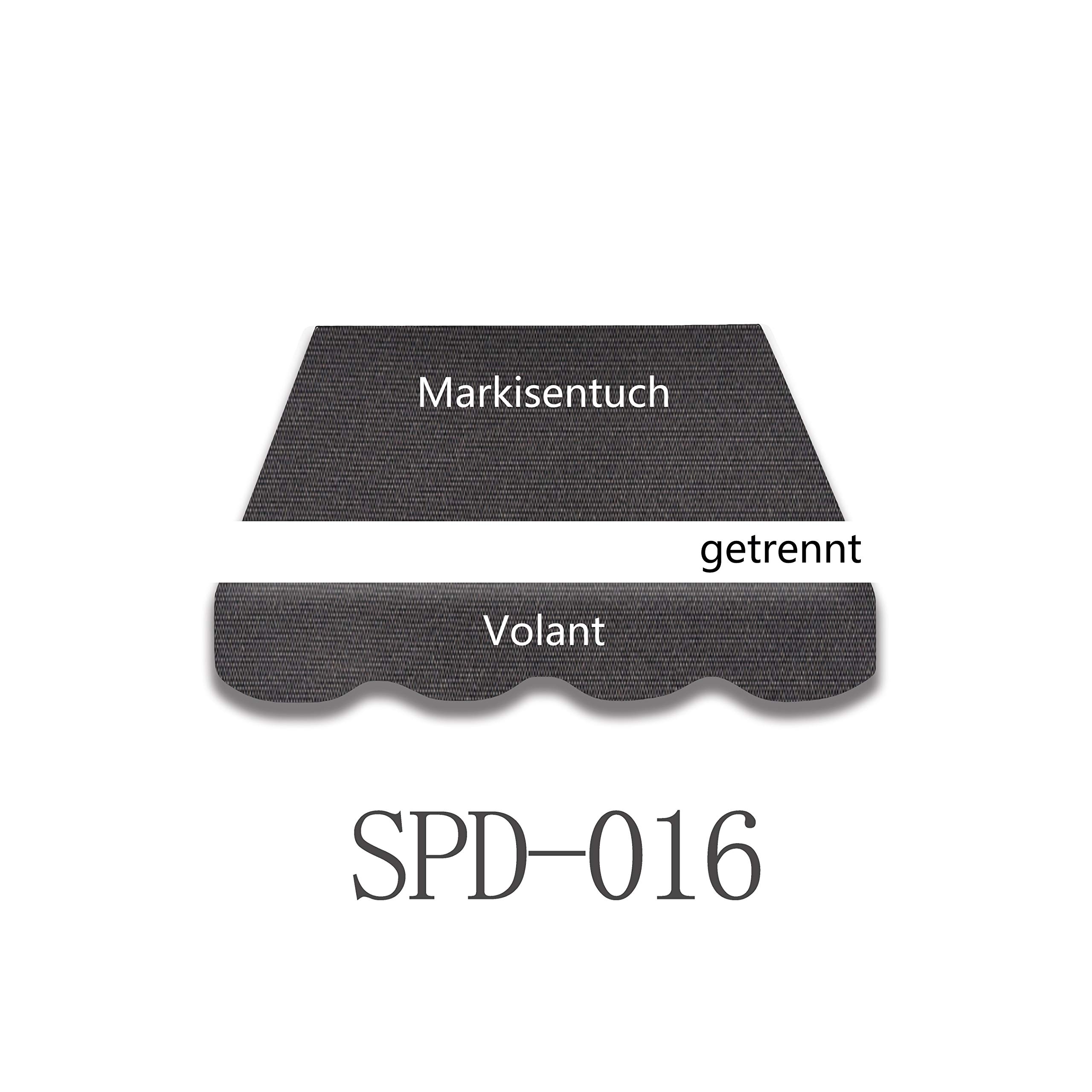 Markisenstoff Fertig Genäht Markisenstoff Gelb-Orange 3,5x2,5m | Wasserabweisend & UV-beständig - Ersatzbespannung Markisenstoff 5x3m