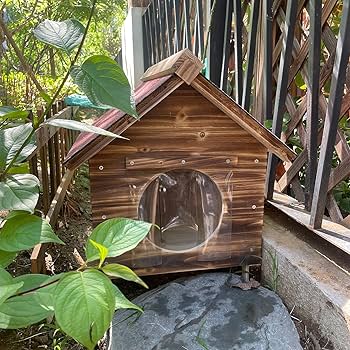Amazon | 犬小屋 猫ハウス ペットハウス 天然木 杉 犬舎 猫舎
