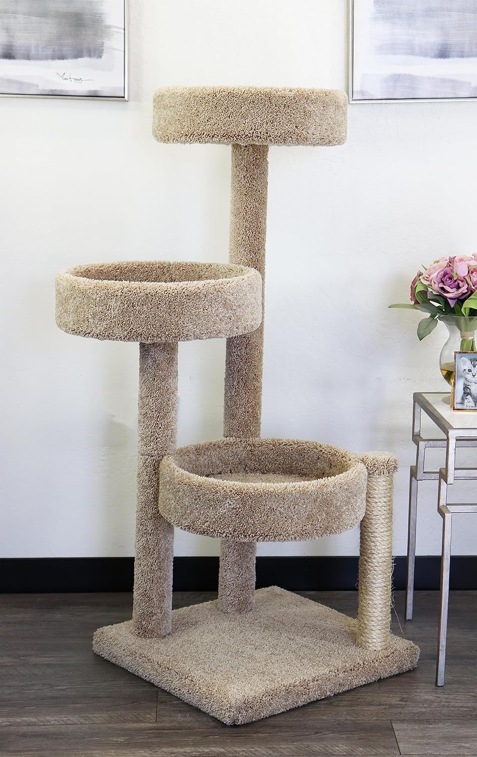 New Cat Condos Multi Level Cat Tree Condo Beige