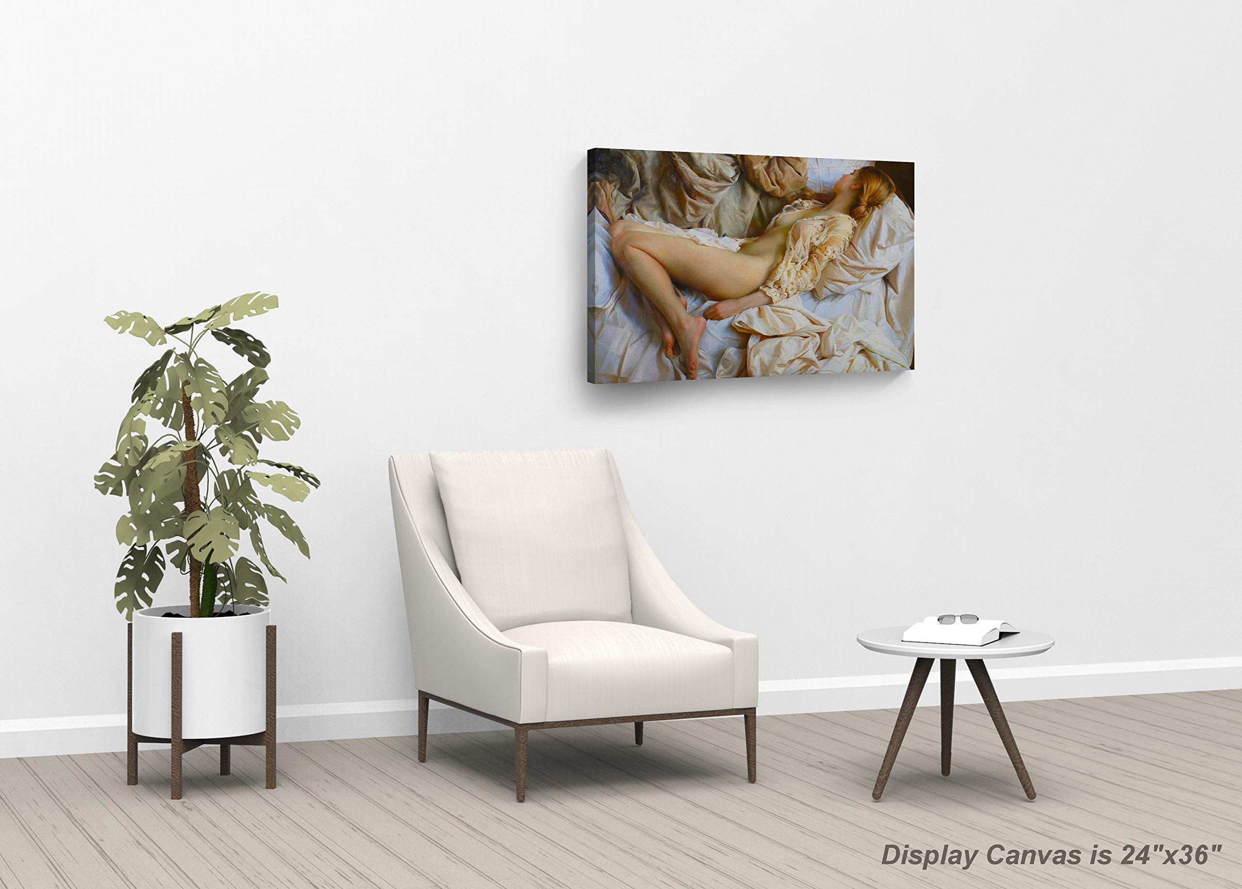 Amazon.co.jp: buy4wallヌードセクシーなアート装飾キャンバスプリント