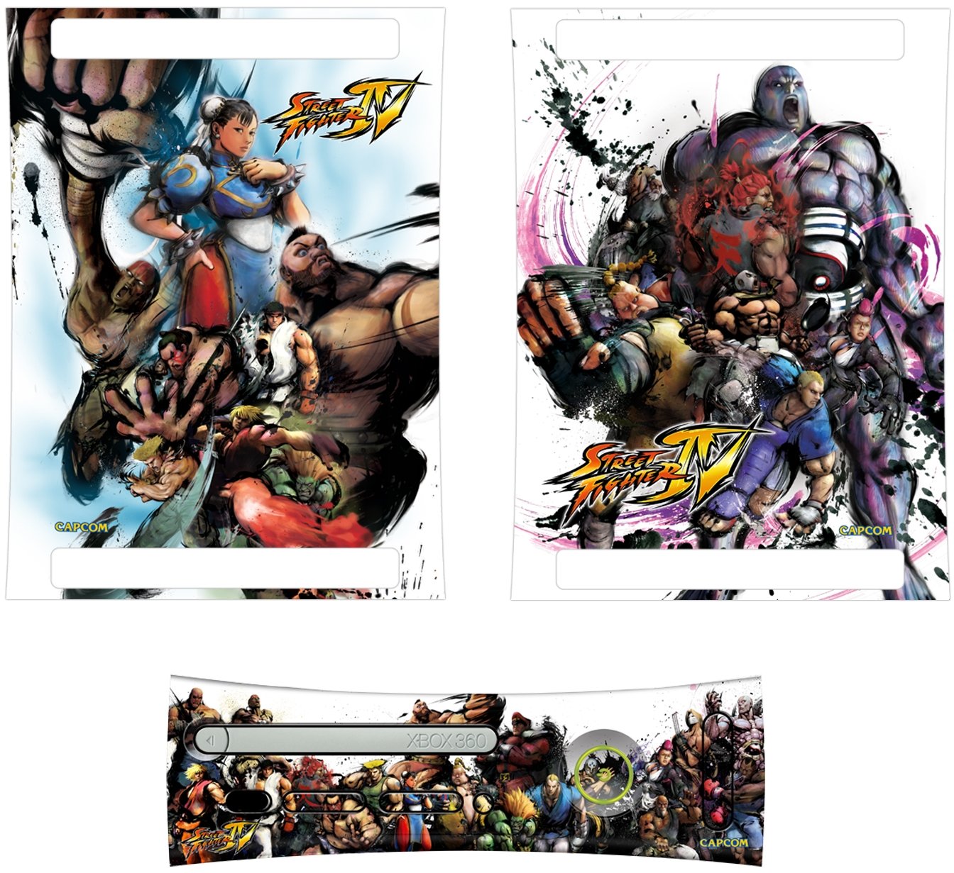 Xbox 360 Official Street Fighter IV Faceplate and Console Skinz - Characters