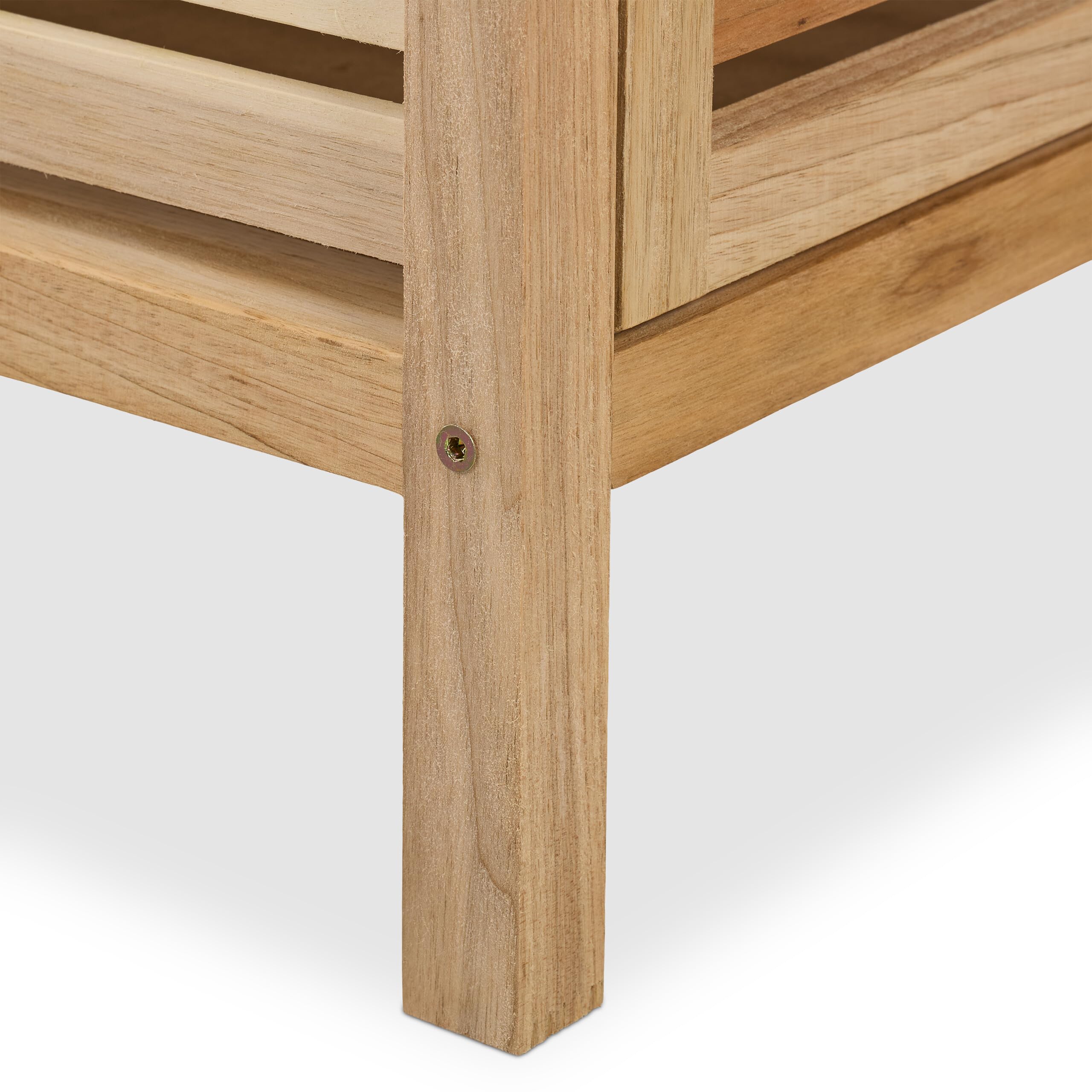 Relaxdays Mueble de Baño, Madera Nogal, 86x67,5x35,5 cm, Estantería Aseo con 2 Puertas, 2 Baldas, WC y Cocina, Natural