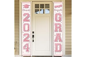 2024 Classy Pink Congrats Grad Porch Sign