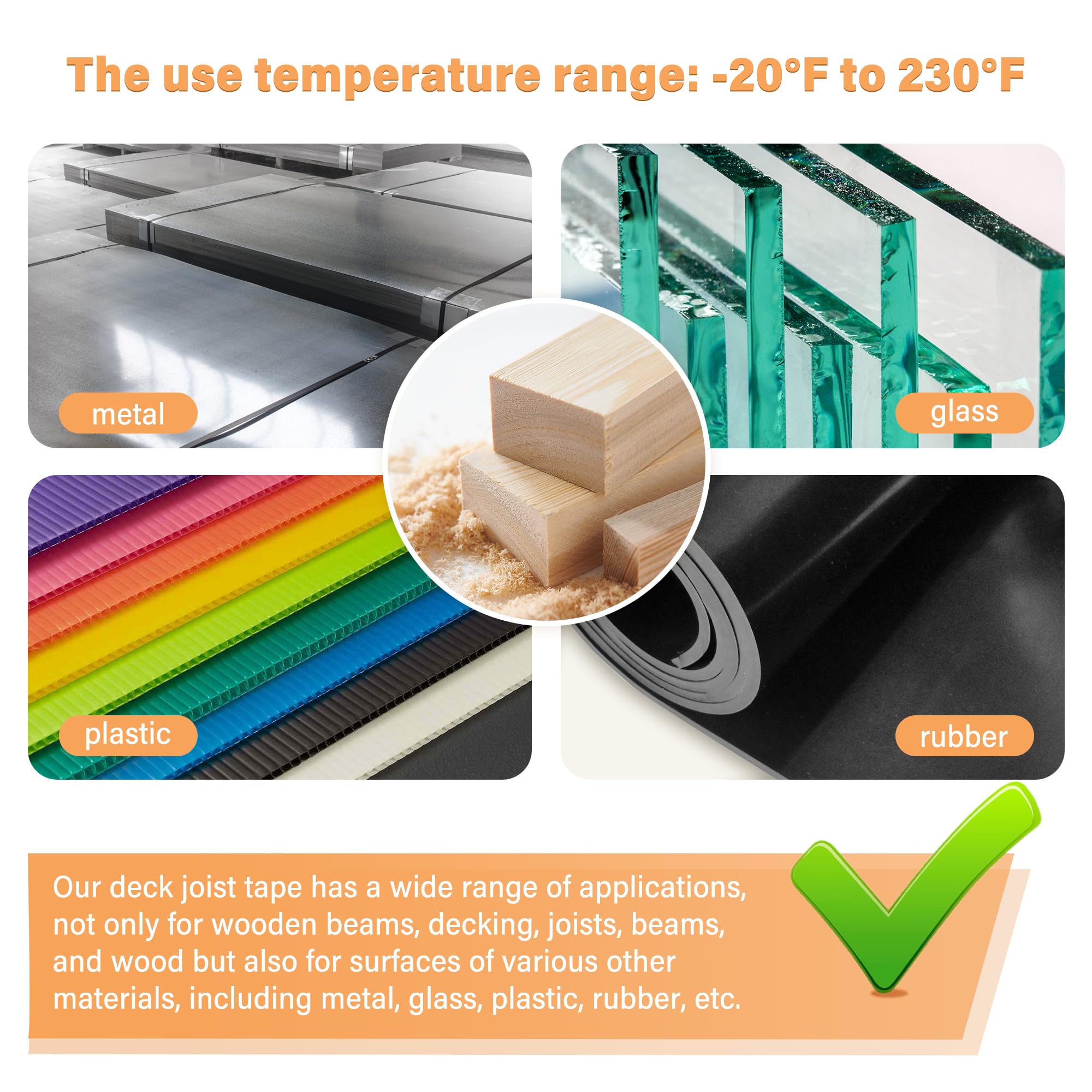 Cinta adhesiva de butilo para cubierta impermeable y resistente a la intemperie, autoadhesiva, anticorrosión para vigas y vigas de madera (1 pieza de 6 pulgadas x 50 pies)