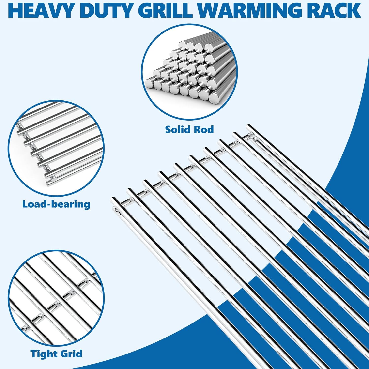 Warming Rack for Blaze 32 Inch 4 Burner Gas Grills, Grill Top Rack Warm Grate Shelf Accessory for BLZ-4 BLZ-4LTE2 BLZ-4LTE2-NG BLZ-4LTE2-LP, Blaze Premium BLZ-4LTE3-NG BLZ-4LTE3-LP, BLZ-32-033