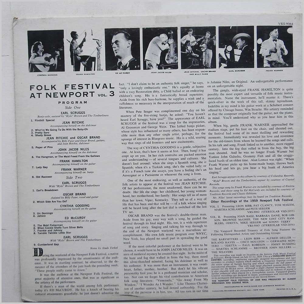 Folk Festival at Newport Volume 3 [LP]