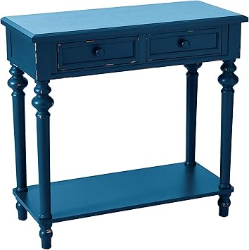 Amazon Com Urbanest Shelton Accent End Table 30 1 2 Inch Tall Blue Furniture Decor