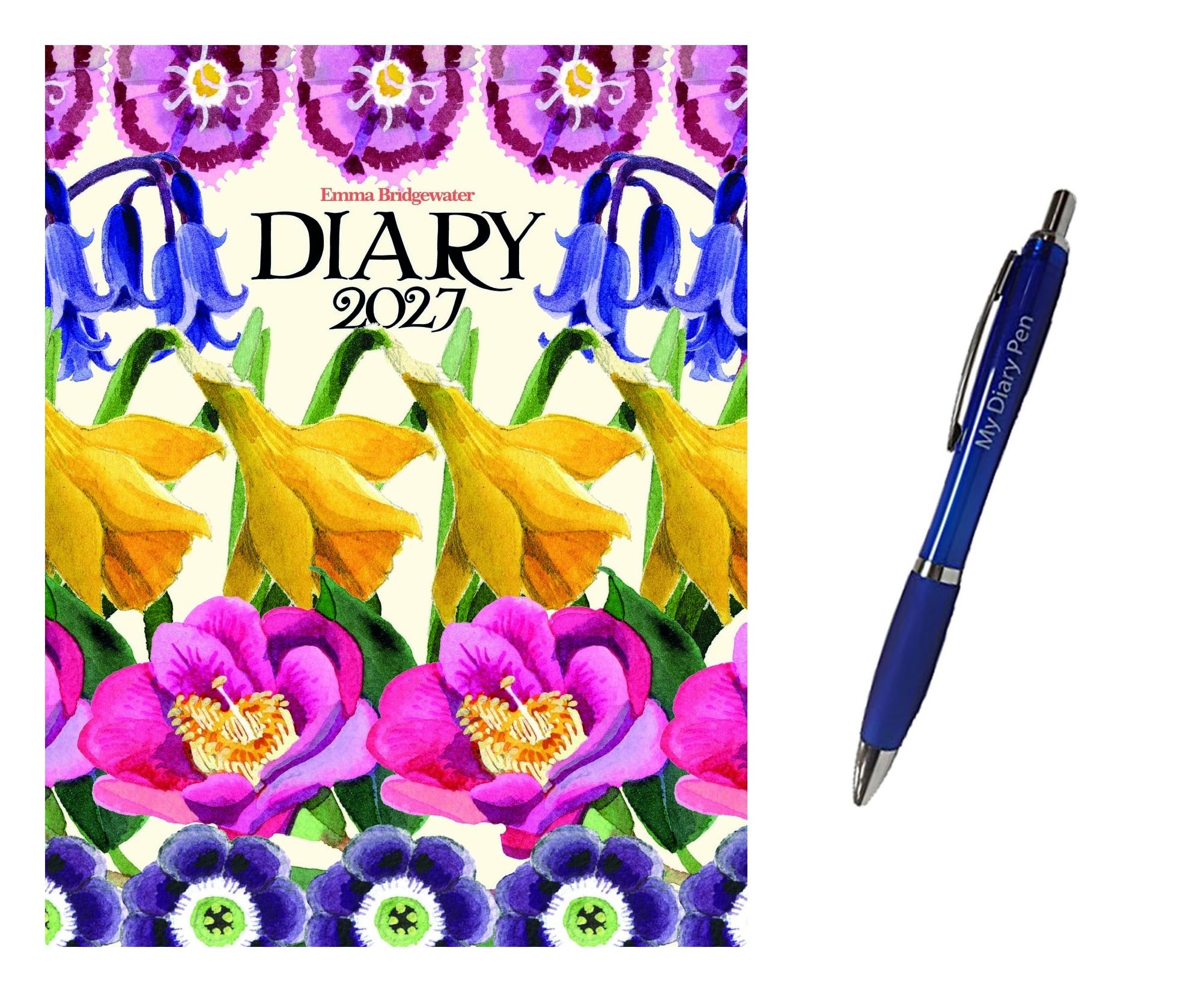 Emma Bridgewater Flowers Deluxe Diary 2027 + Exclusive Limited Edition Pen