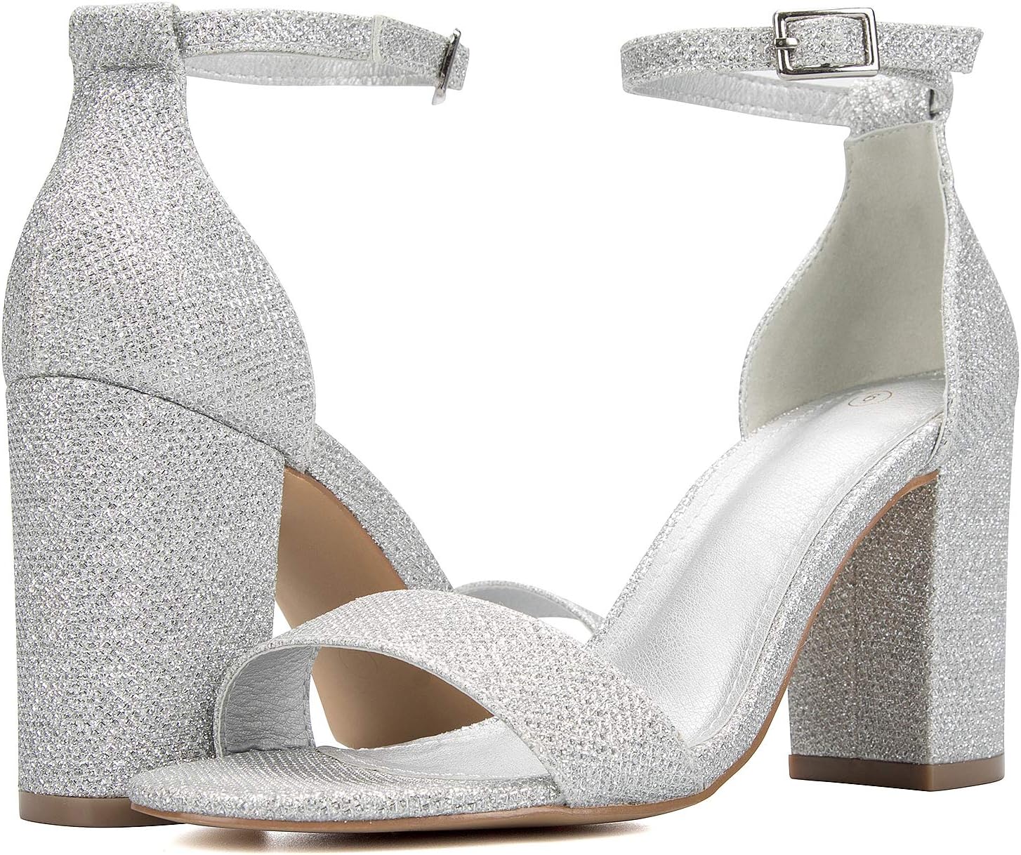 COASIS Women's Chunky Block Heels Open Toe Ankle Strap 3.5 Inch Heeled Sandals - Image 3