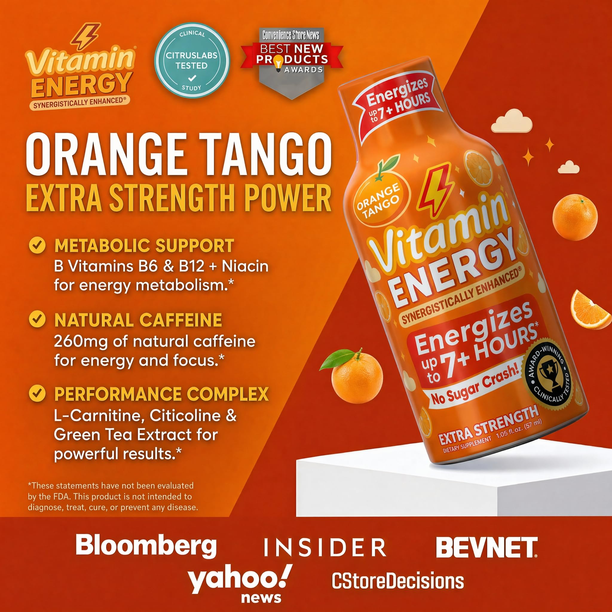 Amazon.com : Vitamin Energy Orange Tango Extra Strength Energy