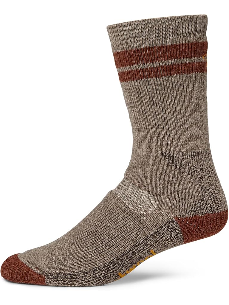 Beige Smartwool Mountaineer Maximum Cushion Tall Crew Socks