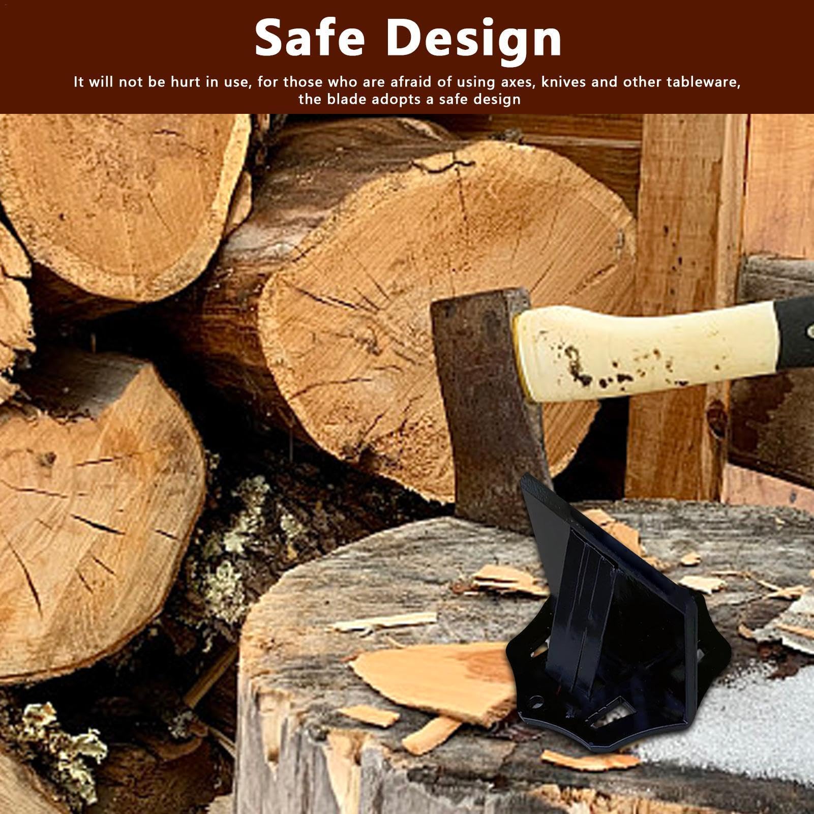 Partidor de madera manual - Partidor de leña, Partidor de troncos manual con cuña para cortador de madera | Herramientas portátiles para partir madera, herramienta para partir troncos de acero con alt