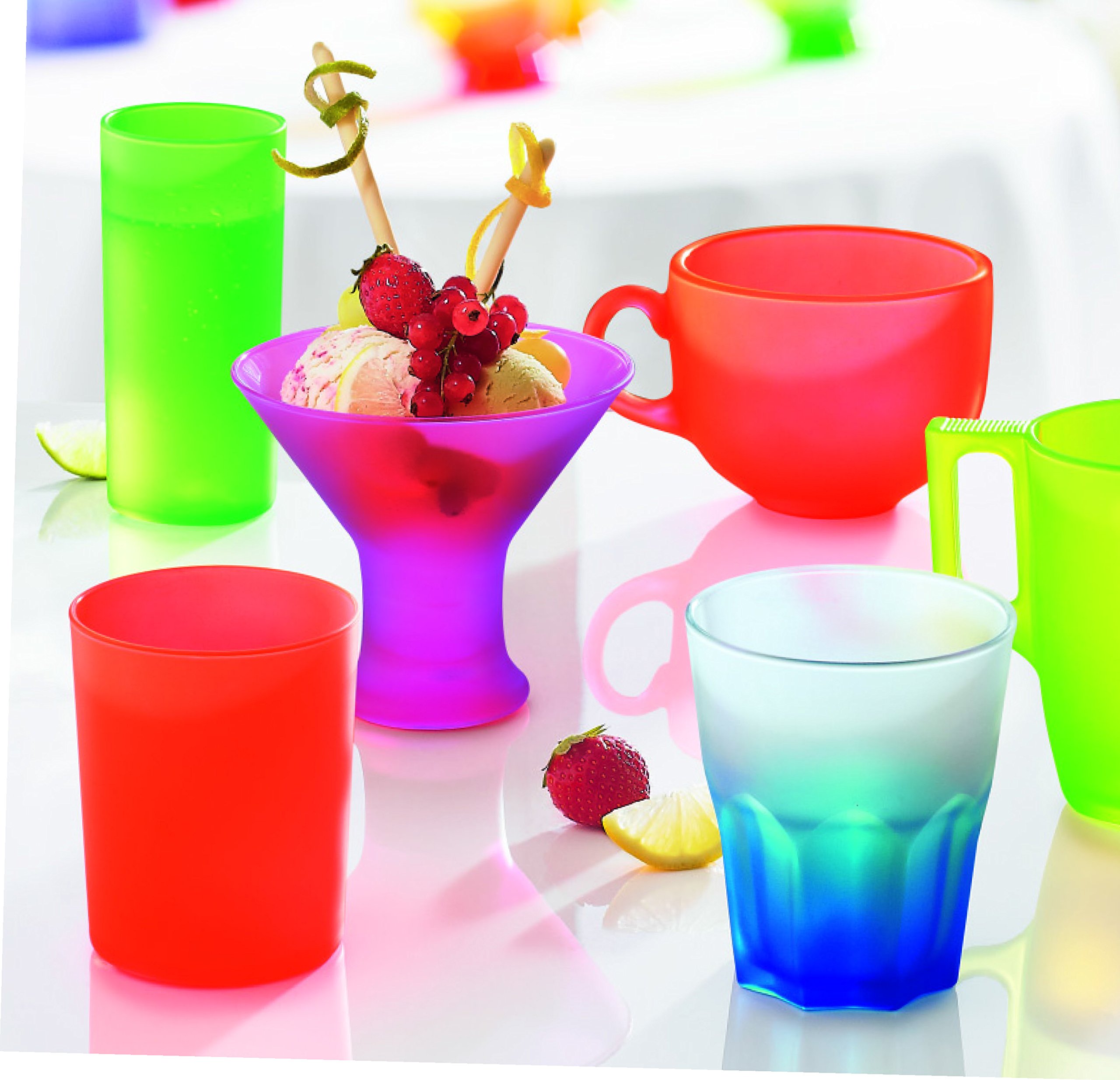 Glassware & Drinkware Home Box of 6 300ml Luminarc Techno Coloured