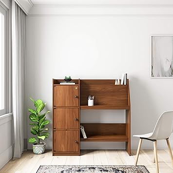 Amazon Brand - Solimo Champ Engineered Wood Finish Study Table (Walnut)