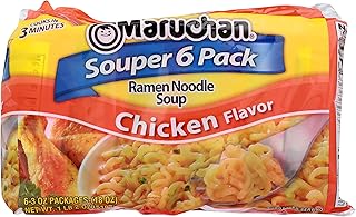 Maruchan Ramen Noodles Chicken Flavor, 3 Ounce, 6 Count (Pack of 1)