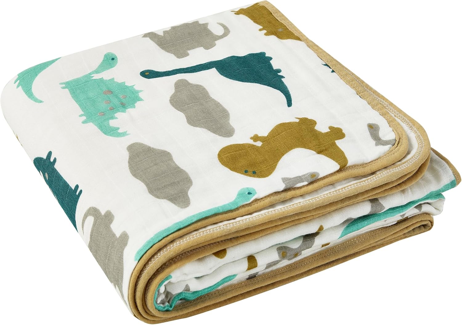 ZPECC Muslin Baby Blanket Thicker, 30×40 Organic Cotton Newborn Receiving Quilt Hypoallergenic for Baby Essentials Swaddle Crib Stroller, Dinosaur ZPECC Muslin Baby Blanket Thicker, 30×40 Organic Cotton Newborn Receiving Quilt Hypoallergenic for Baby Essentials Swaddle Crib Stroller, Dinosaur