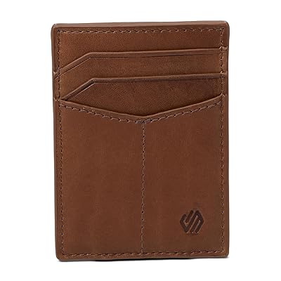 Johnston & Murphy Rhodes Front Pocket Wallet Wallet Handbags Tan Full Grain, Leather