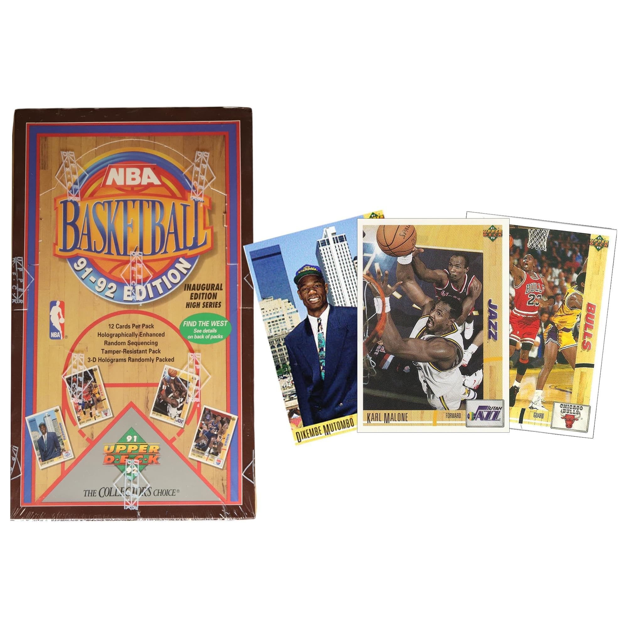 Amazon.com: 1991-92 Upper Deck NBA Basketball Card Wax Pack Box