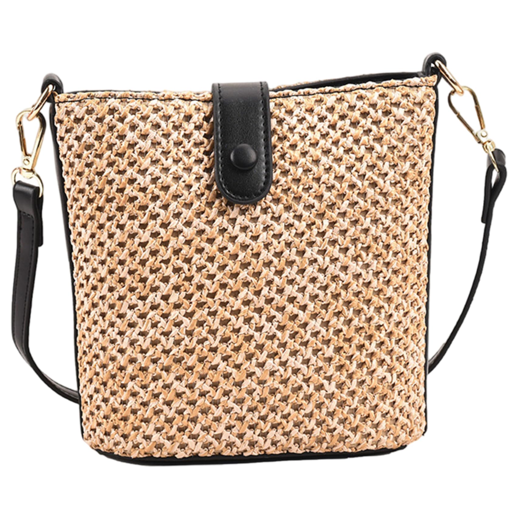 CNAFGBGG Straw Purse, Straw Bag with Adjustable Straps, Crossbody Woven Purse, Summer Bags for Women..