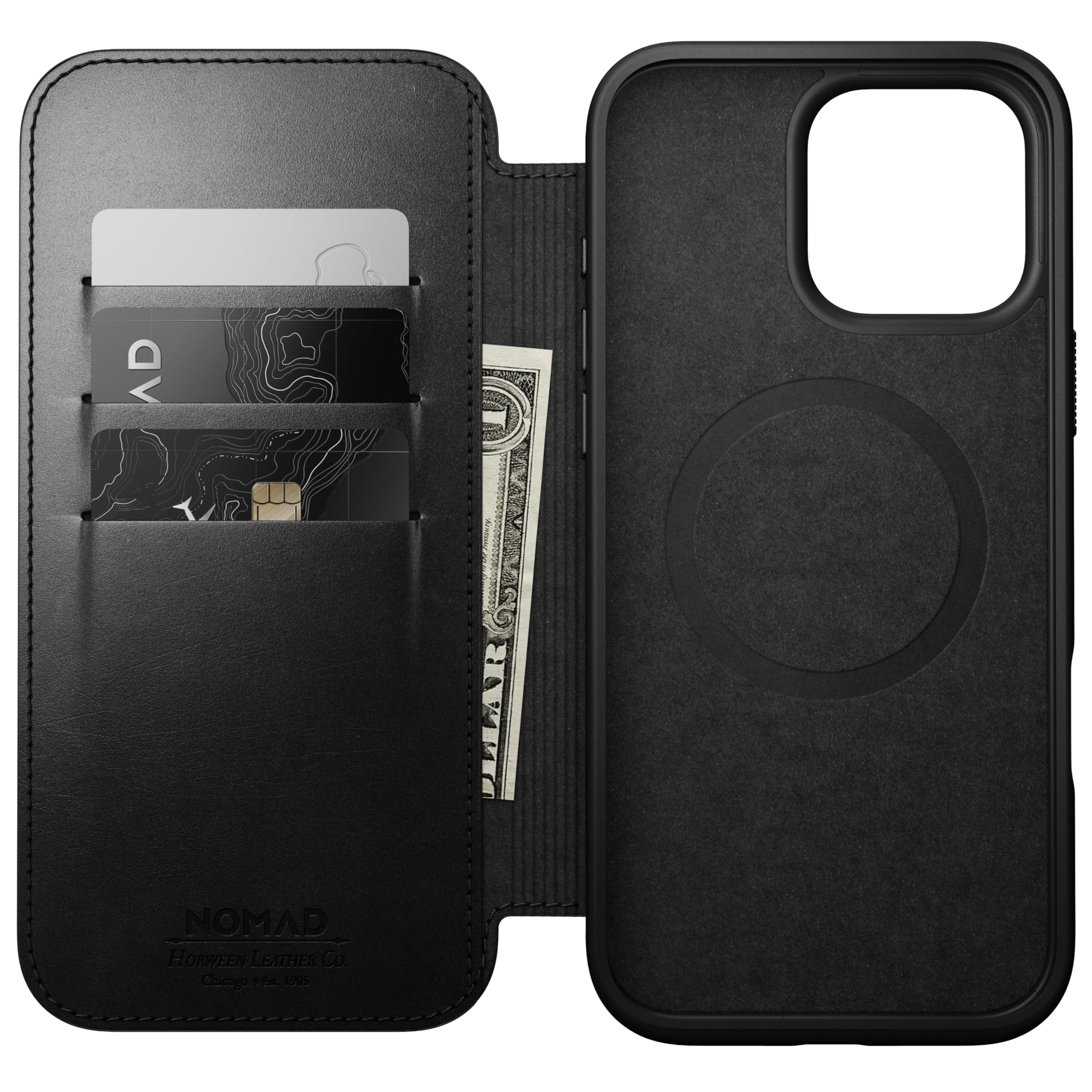 Amazon.co.jp: ［NOMAD］ノマド iPhone 16 Pro Max レザーケース（側面 
