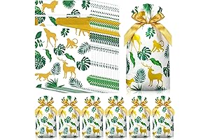 Adorable 50-Pack Jungle Candy Bags for Festive Party Favors