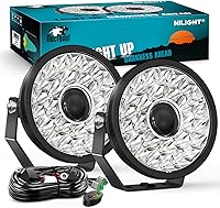 Vista 10 de Nilight Barra de luz LED, 18 W, 1260 lm, todo terreno, conducción, antiniebla, iluminación de trabajo para camioneta, tractor, camioneta, barco