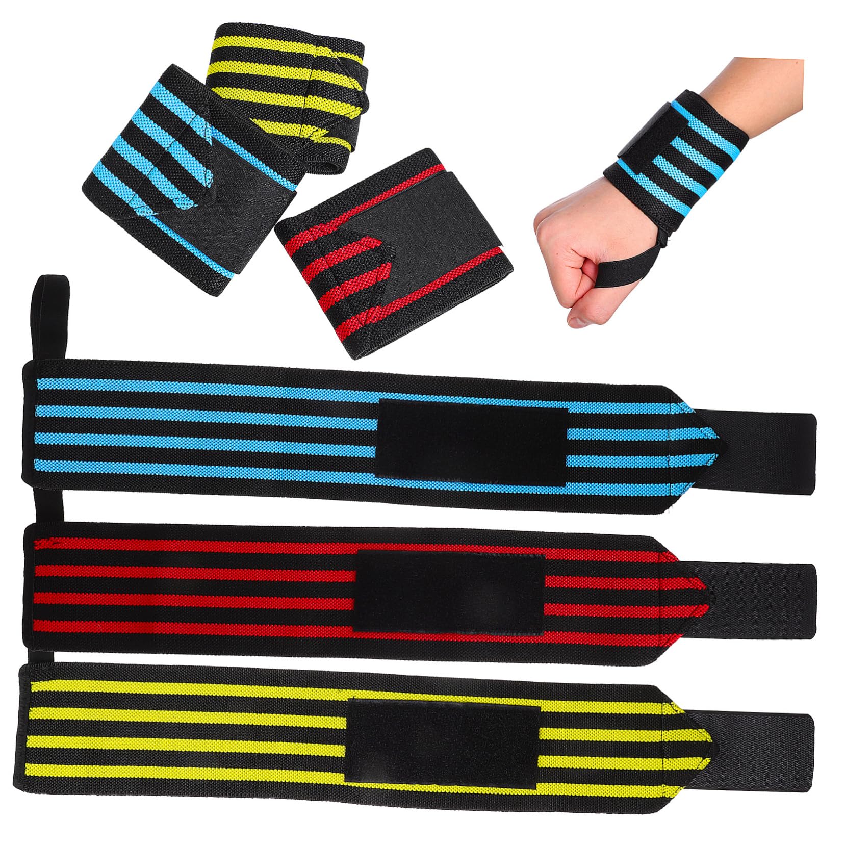 UPKOCH 6 Pcs Workout Wrist Wraps for Strength Training Sprain Support with Design Ergonomic Protection for Weightlifting and Sports Activities