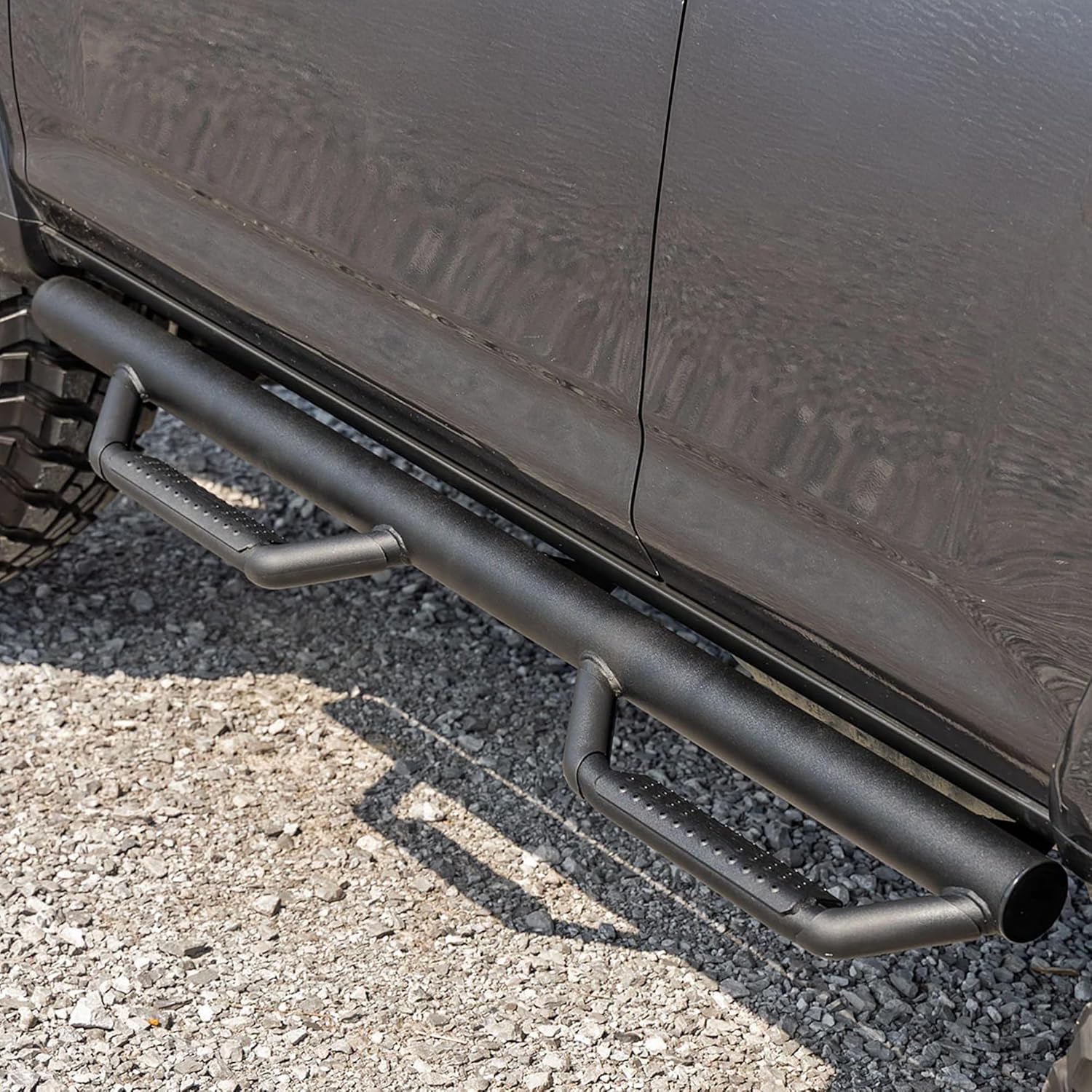 Rough Country Nerf Step Bars for Toyota 4Runner (2010-2024) Non-Limited - Rugged Full Length Nerf Bar with Side Steps, Bolt-On Install