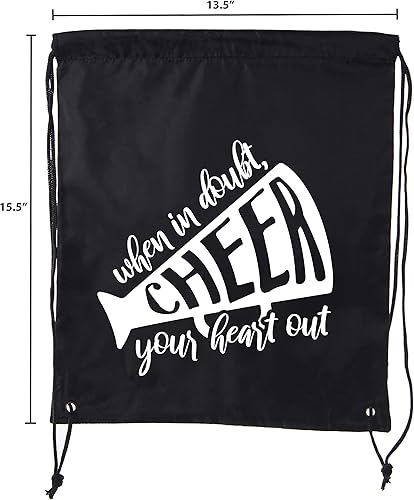 Miniatura 2 de Bolsas de animación, mochilas con cordón de pompón y animadora, bolsas de equipo de animadoras